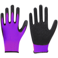 13 Gauge Polyester geknitterte Latexhandschuhe mit Palmenbeschichtung